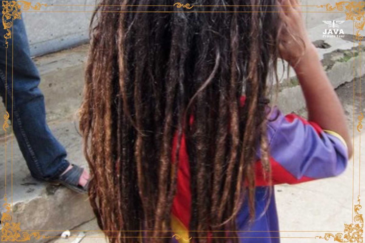 The Dieng community believes that children with dreadlocked hair are entrusted gifts from Kyai Kolo Dete, a figure from the era of Islamic Mataram