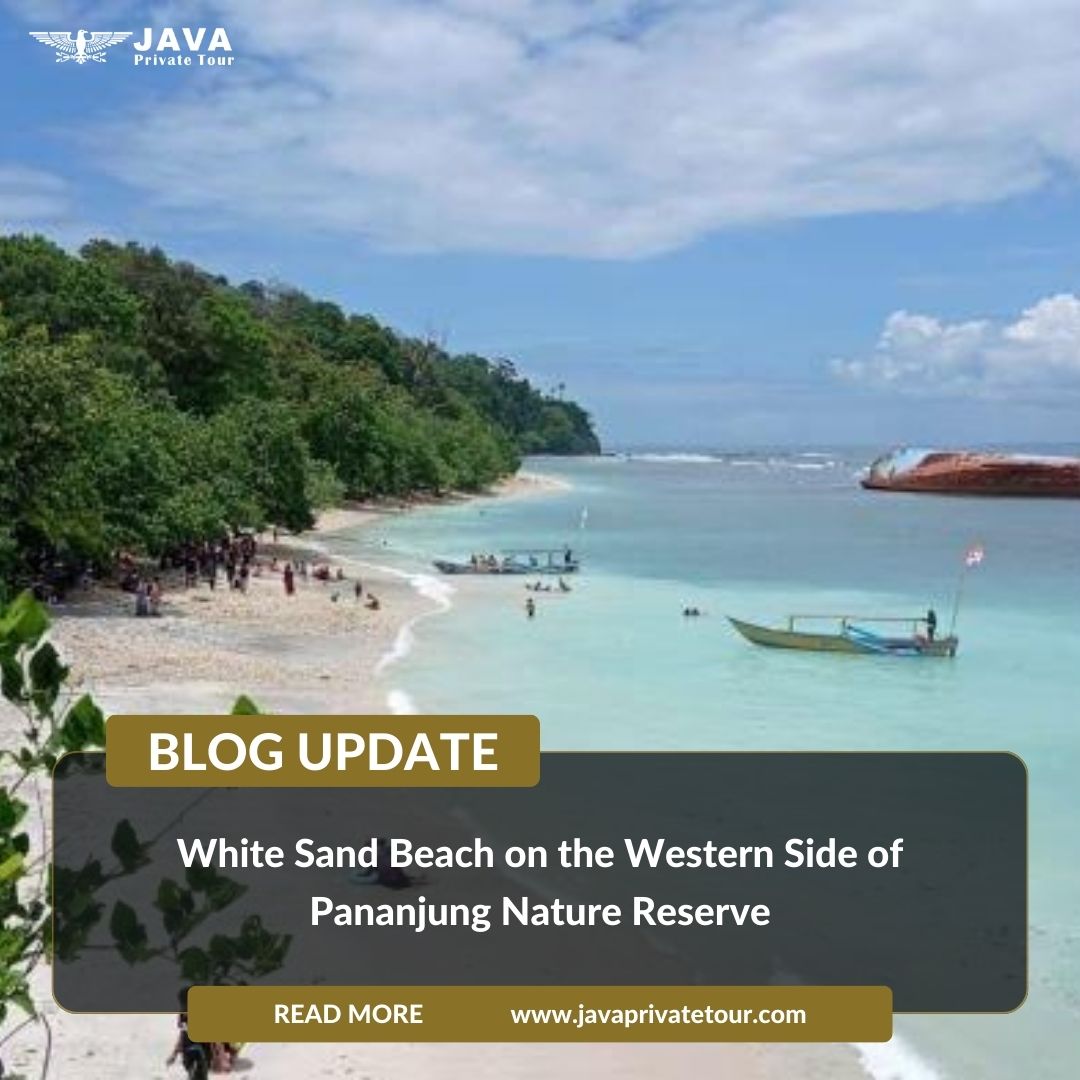 White Sand Beach on the Western Side of Pananjung Nature Reserve