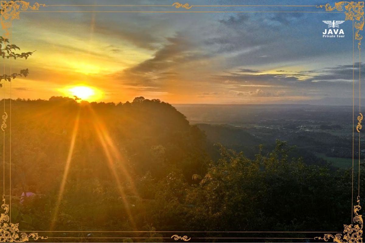 Sunset at Puncak Bucu Yogyakarta