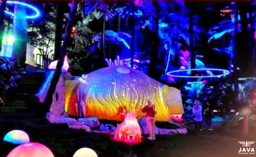 Explore the Mycelia Forest A New Magical Nighttime Attraction in Lembang, Indonesia