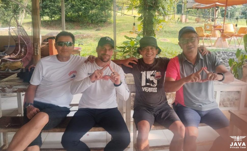 Relax after dirtbiking in Bogor